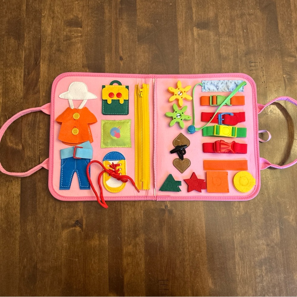 Kids Busy Board Montessori Toy Sensory Fine Motor Skills Travel Toy Plane‎ Car